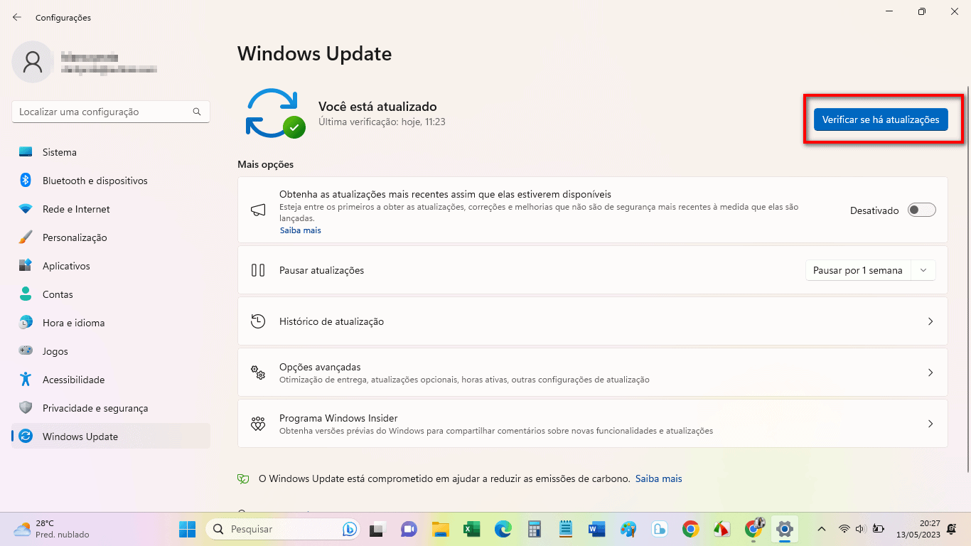 atualização windows update